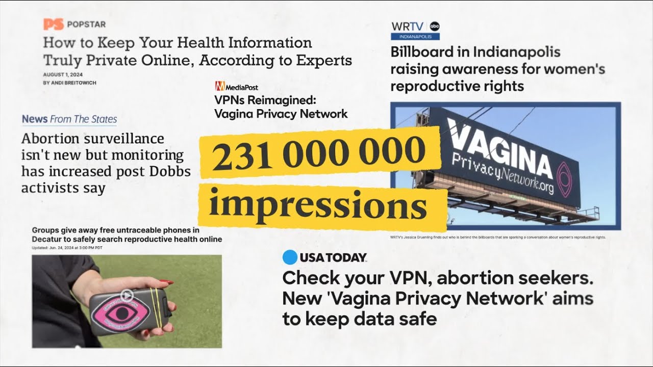 The Vagina Privacy Network - Reaching 231 Million