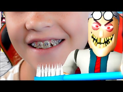 Madison Gets Braces!! Can I Escape Bob the Dentist?!?! Scary Obby