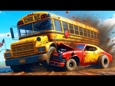 When Buses RUIN Derby Races in Wreckfest Multiplayer!