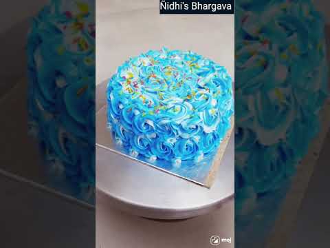 Vanilla Cake| Rossete Cake Design| Flower Cake Design |Easy Cakes |Cakes By Nidhi Bhargava| #Shorts