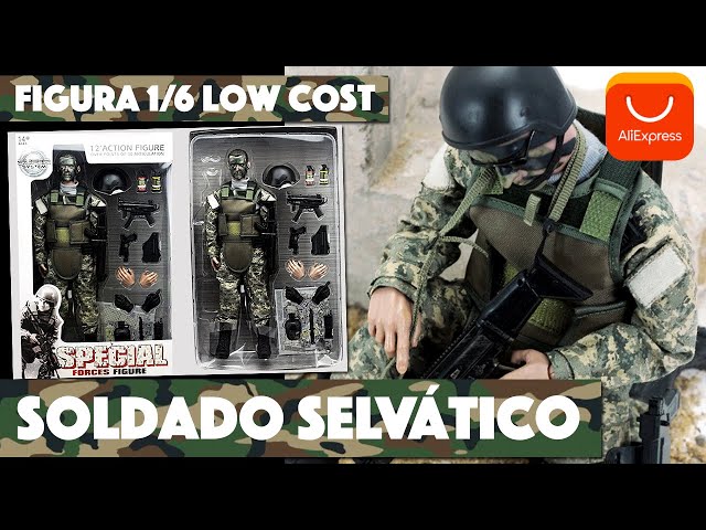Vídeo relacionado con Hwydo Figura de acción de soldado ACU de combate militar del desierto de 12 pulgadas 1/6 modelo NB01
