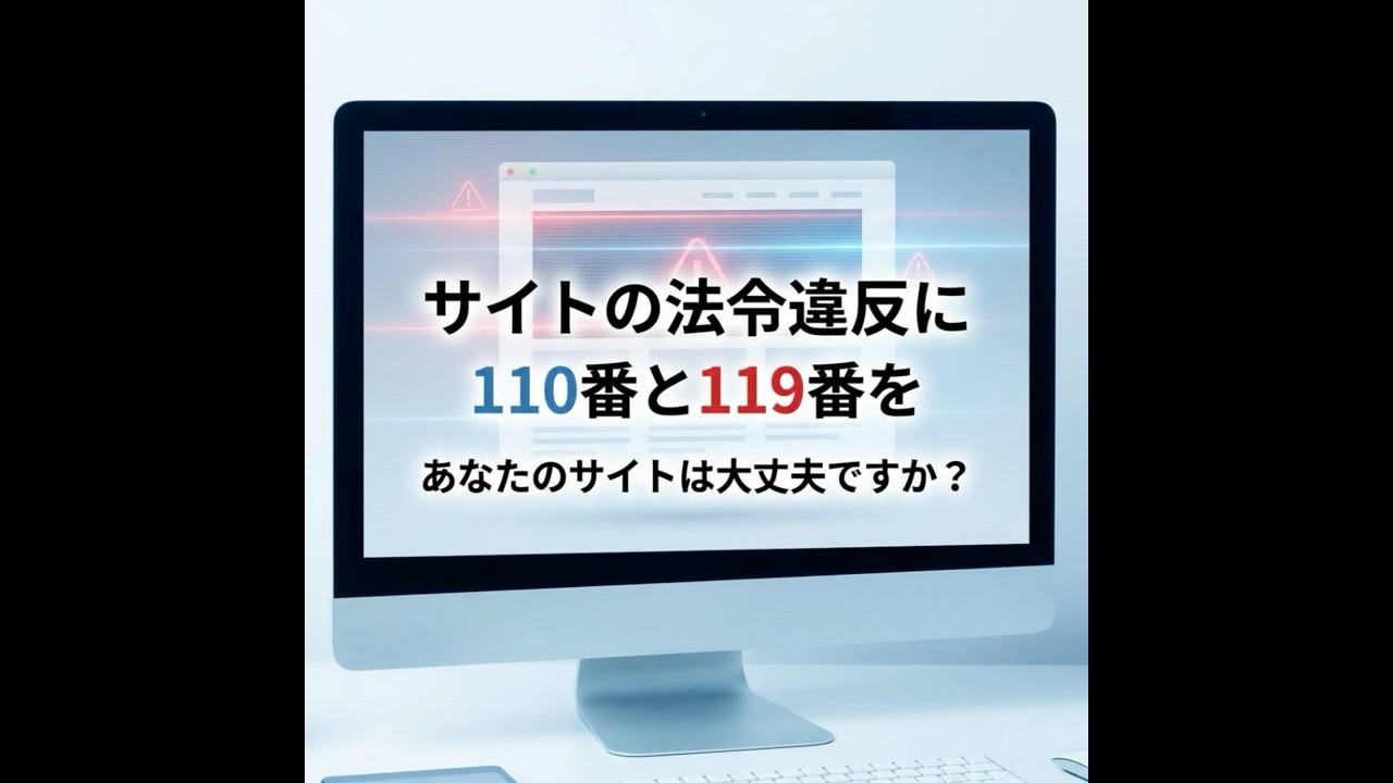 法令違反 110番＆119番！