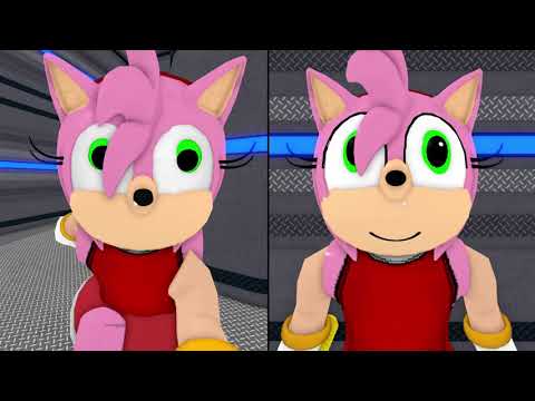 OLD AMY ROSE VS NEW AMY ROSE JUMPSCARE - Roblox Piggy FANGAME