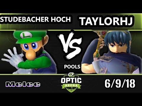 Optic Arena SSBM - TLOC | Studebacher Hoch (Luigi) Vs. TaylorHJ (Marth) Smash Melee Pools