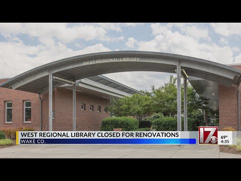 West Regional Library in Wake County closed for renovations
