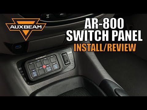 AUXBEAM AR-800 8 Gang Switch Panel | Install and Review