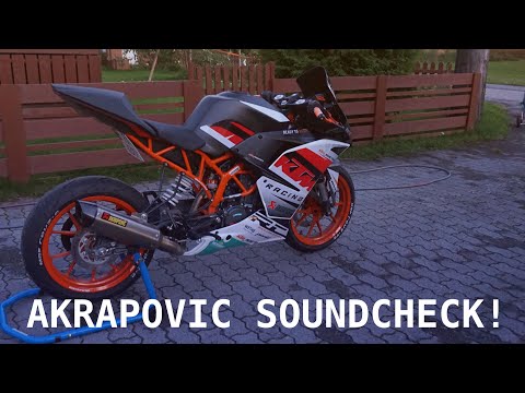 KTM RC 125 Akrapovic Soundcheck