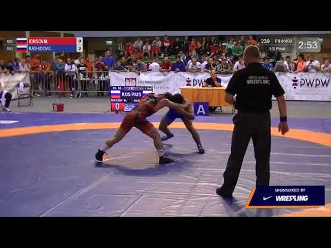 1/2 FS - 61 kg: M. IDRISOV (RUS) v. G. RASHIDOV (RUS)