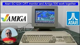 Video thumbnail for Atari ST SC1224 CRT monitor and Amiga 500 works together GOOD by GPeter7 DIY mods