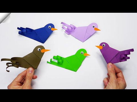 DIY paper toys Easy paper birds