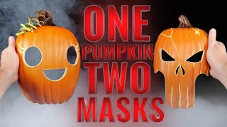 One Pumpkin Two Masks