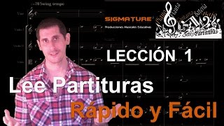 1.Como leer partituras Rápido y Fácil en Clave de Sol y Fa, pentagrama, Solfeo, Curso