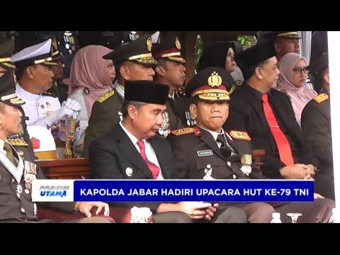 KAPOLDA JABAR HADIRI UPACARA HUT KE 79 TNI