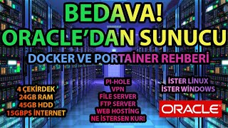 Bedava! 4 Çekirdek 24GB RAM'lı Sunucu! Docker ve Portainer Kurulum Reh