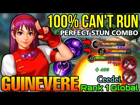 You Can't Run From Me! Guinevere Perfect Stun Combo! - Top 1 Global Guinevere by Ceedei. - MLBB