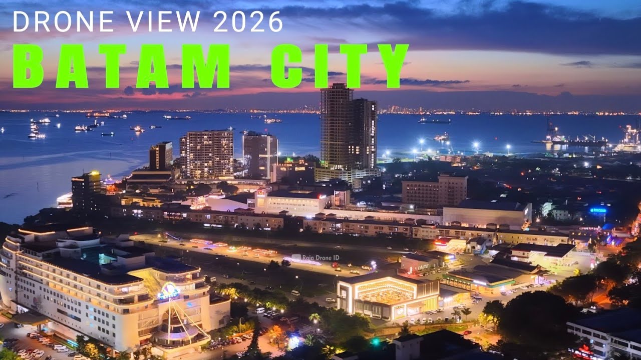Drone View Batam City Indonesia 2026