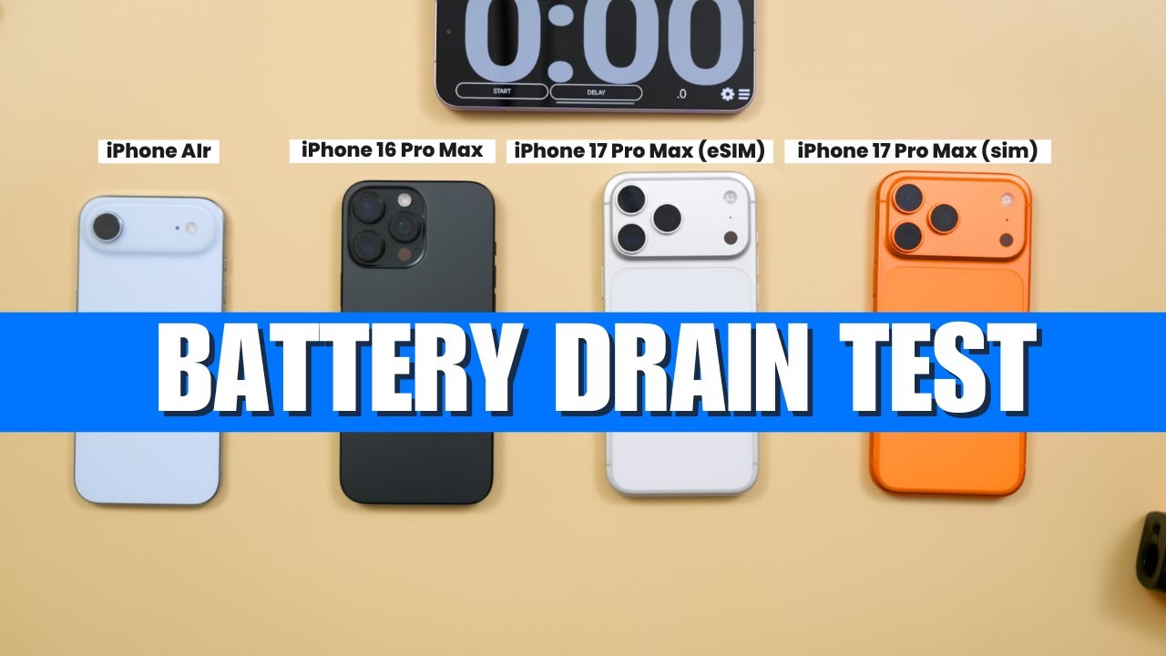 iPhone 17 Pro Max eSIM vs SIM – Surprising Battery Drain Test Results!