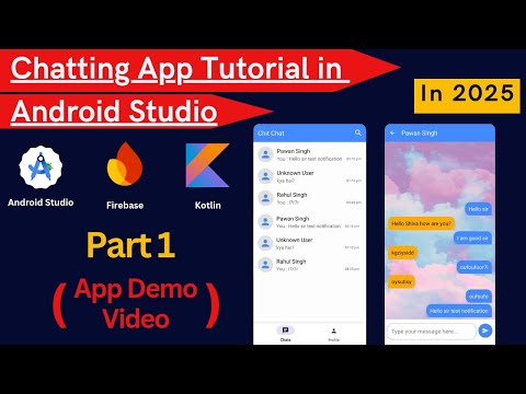 Chat App Android Studio 2025 || Part 1 || Demo Video || Chatting App tutorial