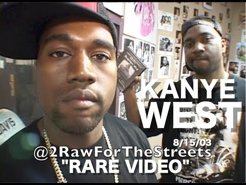 KANYE WEST "SUPER RARE VIDEO"  Aug. 15, 2003 (Interview & Freestyle Before He Was A Rap Star)