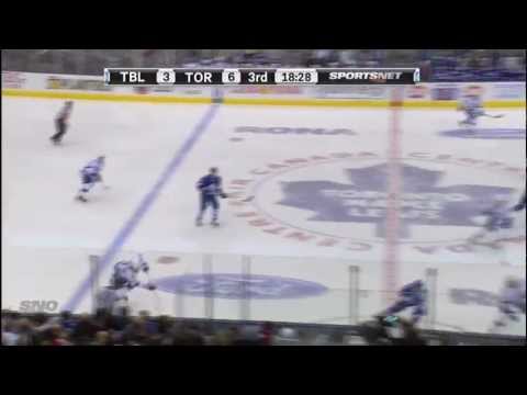 Phaneuf Goal - Lightning 3 vs Leafs 6 - Jan 3rd 2012 (HD)