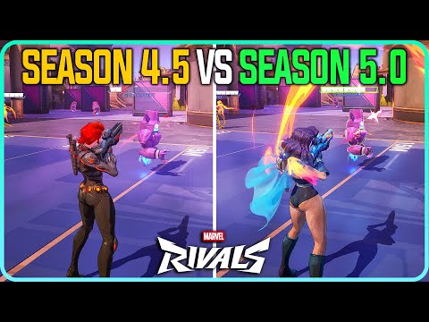 All Hero Changes Compared Season 4.5 vs Season 5.0 Marvel Rivals