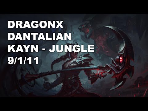 DragonX Dantalian Jungle Kayn vs Zac - KR Grandmaster Patch 10.9