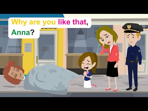 Ella's friend lives on the street - English Funny Animated Story - Ella English