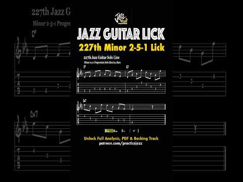 Jazz Guitar Licks 1000 #227: Creating Unity with Melodic Contour