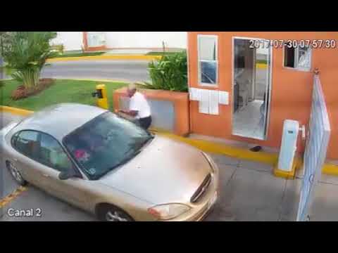 Conductor prepotente contra Guardia de seguridad