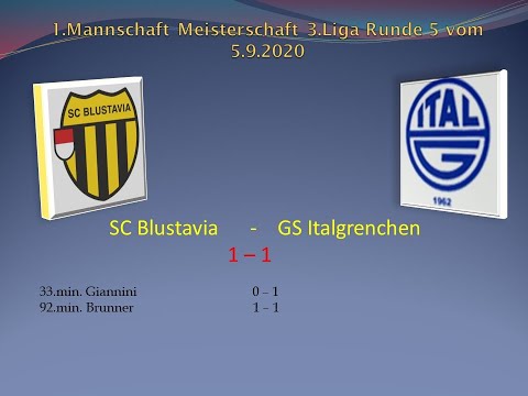 1.Mannschaft Meisterschaft 3.Liga SC Blustavia - GS Italgrenchen
