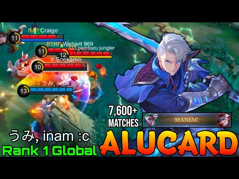 MANIAC Alucard Insane 7,600+ Matches - Top 1 Global Alucard by うみ, inam :c - Mobile Legends