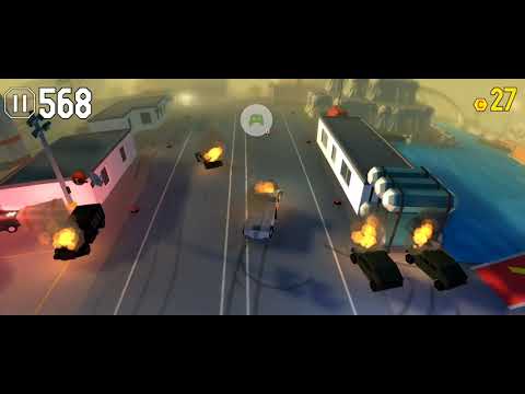 how to get easy high score With burning car!- getaway 2