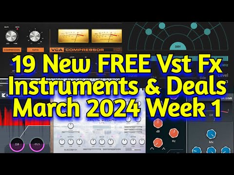19 Best New FREE VST Plugins, Vst Instruments, Sample Packs & Plugin Deals - MARCH 2024 Week 1