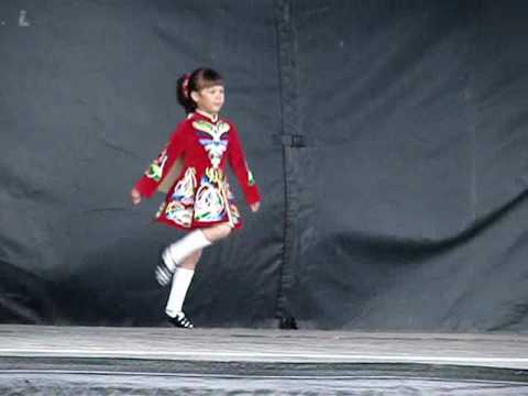 6-year-old girl performs Irish dance in Richmond, BC, Canada