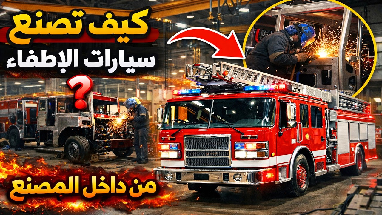 لن تصدق كيف تُصنع سيارات الإطفاء في يوم واحد فقط!