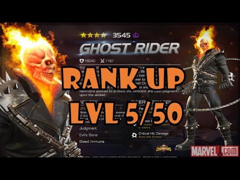 Ghost Rider 4 Stars Rank Up Lvl 5/50