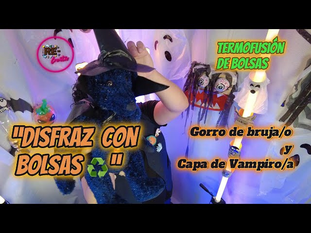 Vídeo relacionado con ACTOYS Capa de Brujas para Niños, Capa de Hechicero con Bolsa de Calabaza, Disfraz de Halloween Niño, Disfraz Brujo Niño, para Cosplay, Fiesta, Halloween Carnaval (Violeta)