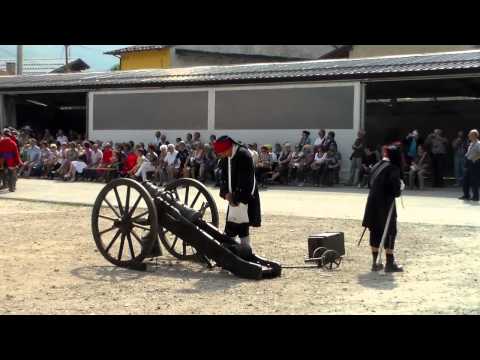 RIEVOCAZIONE STORICA DEL 1745 : LA BATTAGLIA + SFILATA - DEMONTE (CN) 3 - 8 - 2014.