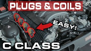 Essential Maintenance! | Replacing Spark Plugs & Coil Packs W204 MERCEDES C-Class C300 C350 C63 AMG