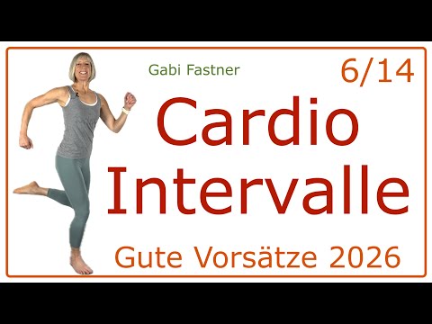 6/14 🆕 35 min. Cardio Intervalle | Kondition verbessern, abnehmen, ca. 4100 Schritte, ohne Geräte