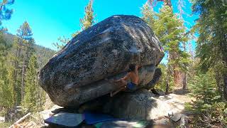 Video thumbnail of All or Nothing, V10. Lake Tahoe
