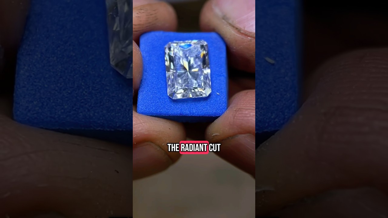 Radiant cut diamond in yellow gold - bold, modern, and full of fire. #RadiantCut #DiamondSetting