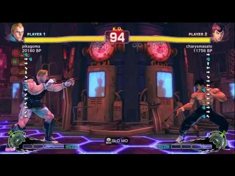Kiryu Tsukimiya [Guy] vs lobos1010 [Sagat] -- pikagoma [Abel] vs charysmasato [Fei] SSF4 Ranked