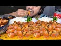 EATING CHALLENGE: PORK CURRY WITH BASMATI RICE & GREEN CHILLI | HUNGRY GADWALI MUKBANG | EATING SHOW