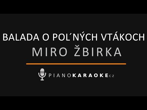 Miro Žbirka - Balada o poľných vtákoch | Piano Karaoke Instrumental