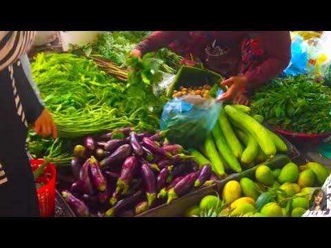 Wet Market In Phnom Penh City, Country Food Compilation In Cambodian Market, Food In Asia