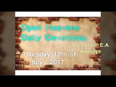 Pray In The Spirit - OPEN HEAVENS THURSDAY 13 OF JULY 2017