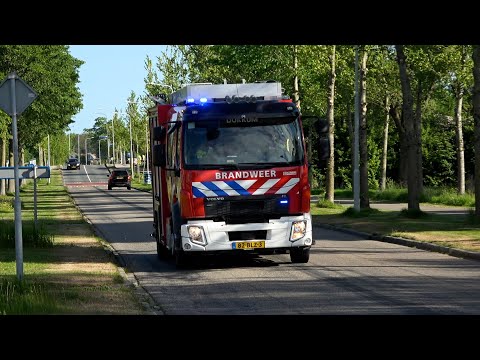 P1, Brandweer Dokkum [TS 02-4232] naar gaslekkage IJsvogel Dokkum