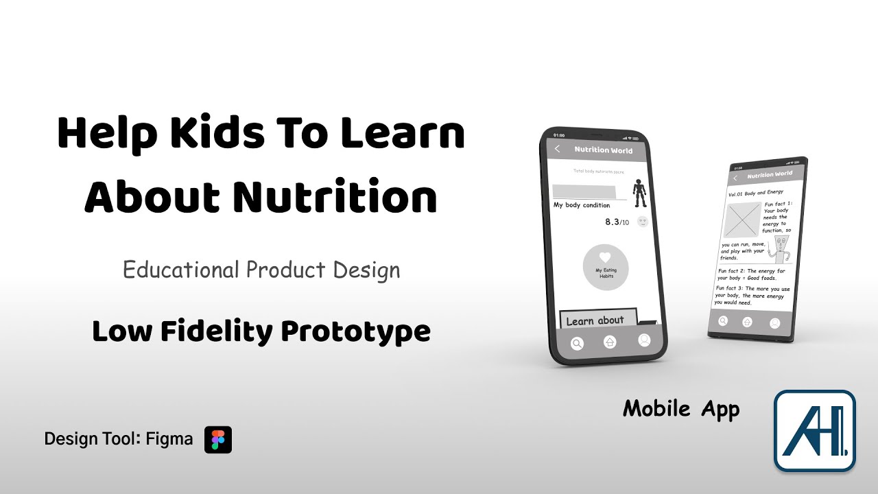 Figma - Low Fidelity Prototype - Nutrition World App Project