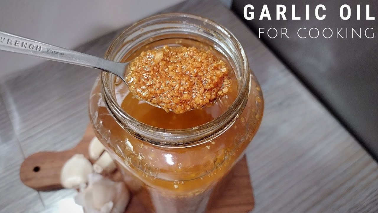 Homemade Garlic Oil Easy To Make | Infused Garlic Oil Recipe - YouTube